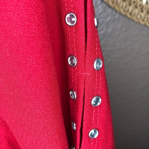 89th + Madison Ruby Red Rhinestone Top - Picture 4 of 6